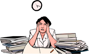 Stress Clipart Work Schedule - Student Stressed Clipart, HD Png Download PNG image with transparent background