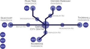 Oxford Parkand Ride Map PNG Image