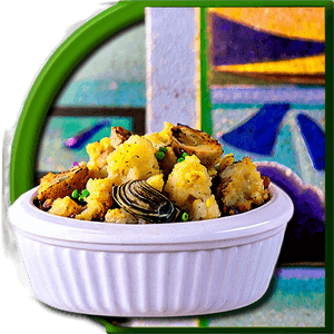 Oyster and Cornbread Stuffing PNG yex PNG with transparent background