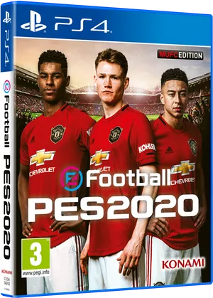 P E S2020 Manchester United Edition P S4 Cover PNG Image