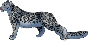 [p] Feral Snow Leopard - Feral Snow Leopard Art, HD Png Download PNG image with transparent background