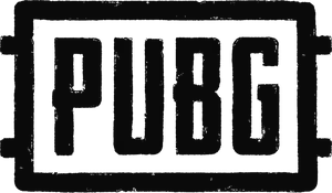 P U B G Game Logo Black Background PNG Image