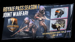 P U B G_ Royale_ Pass_ Season7_ Joint_ Warfare_ Promotional_ Banner PNG image with transparent background