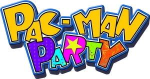 Pac Man Party Logo PNG Image