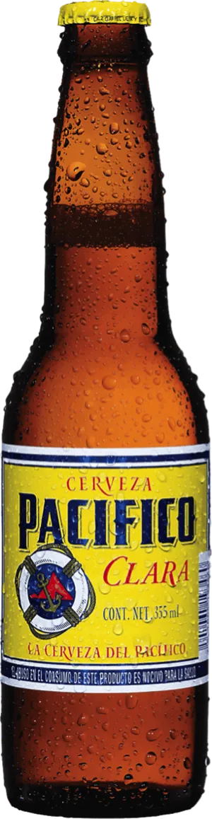 Pacifico Clara Cerveza Bottle PNG Image