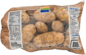 Packaged Fresh Potatoes PNG Image