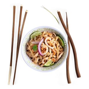 Pad Thai Noodle Bowl Png Iir13 PNG Image