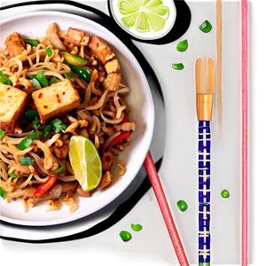 Pad Thai With Crispy Tofu Png 73 PNG Image