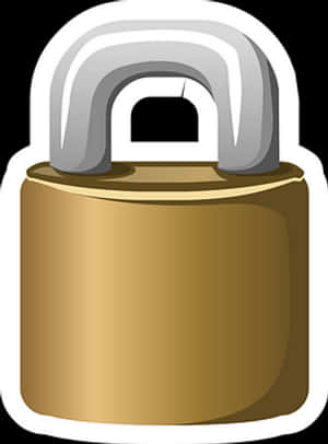 Padlock Vector Illustration PNG with transparent background