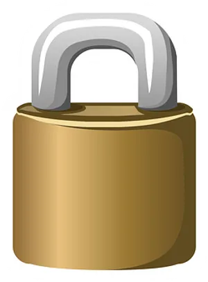 Padlock Vector Illustration PNG Image