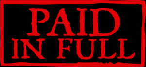Paid In Full Stamp PNG image with transparent background