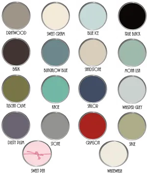 Paint Color Swatches Selection PNG Image