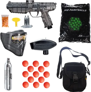 Paintball Equipmentand Accessories PNG Image