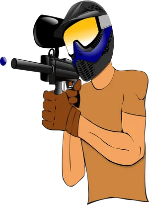 Paintball_ Player_ Action_ Pose.png PNG Image