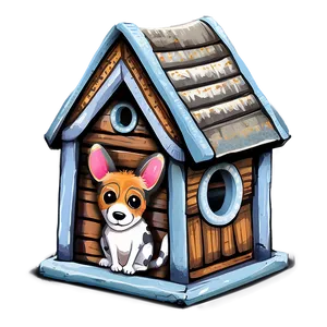 Painted Dog House Png Luu PNG Image