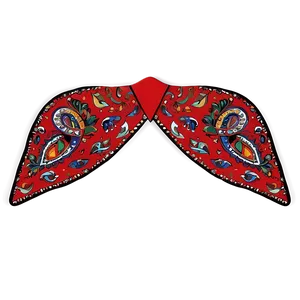 Paisley Red Scarf Png Idg45 PNG Image