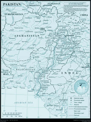 Pakistan Large Map - Map Of Pakistan, HD Png Download PNG