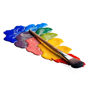 Palette With Paint Brushes Png Bgb42 PNG Image