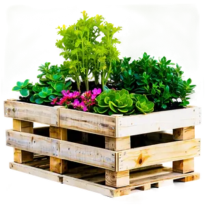 Pallet Planter Box Png 10 PNG Image