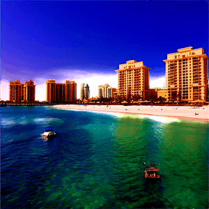Palm Jumeirah Island PNG 06242024 PNG image with transparent background
