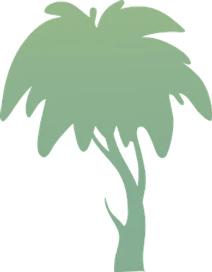 Palm Tree Silhouette PNG Image