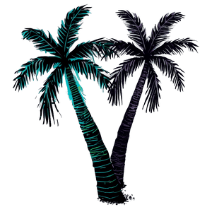 Palm Trees Silhouette PNG lvo36 PNG image with transparent background