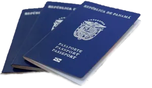 Panama Passports Stacked PNG Image