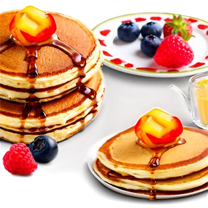 Pancake Stack Breakfast Png 05212024 PNG Image