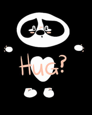 Panda Asking For Hug PNG image with transparent background
