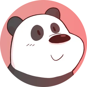 Panda We Bare Bears Profile Pic PNG Image