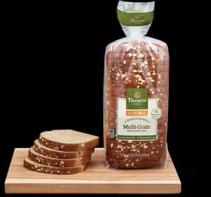 Panera Multi Grain Bread Packaging PNG with transparent background