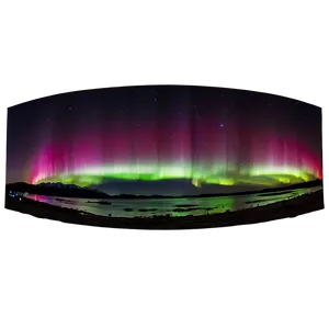 Panoramic Aurora Night View Png 46 PNG Image