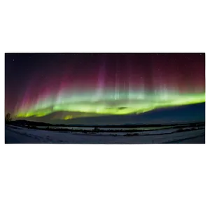 Panoramic Aurora Night View Png 91 PNG Image