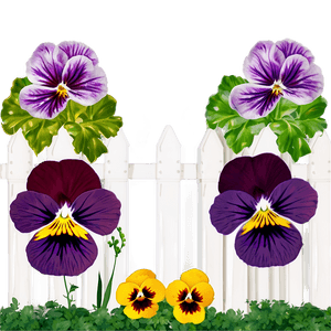 Pansy Garden Scene PNG 28 PNG