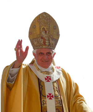 Papal Gesture Golden Robes.png PNG image with transparent background