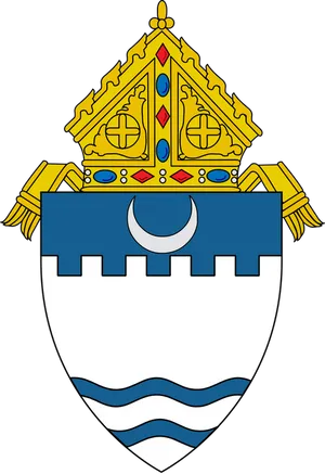 Papal Tiaraand Keys Crest PNG Image