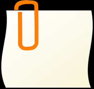 Paper Clip Attachedto Document PNG image with transparent background