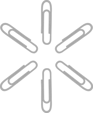 Paper Clips Pattern Background PNG Image