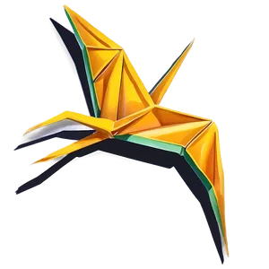 Paper Crane With Shadow Png 06282024 PNG Image