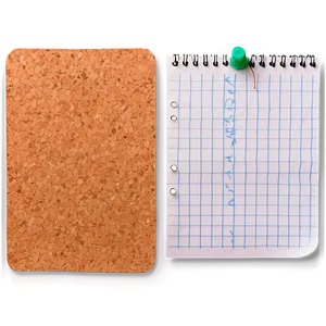 Paper Note On Cork Board Png 84 PNG Image