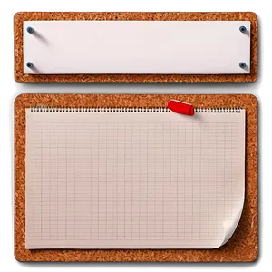 Paper Note On Cork Board Png Idm PNG Image