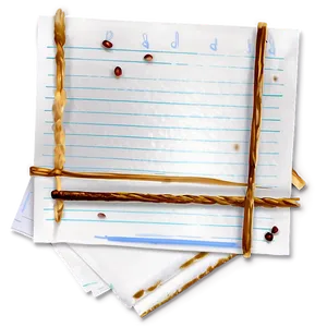 Paper Note With Coffee Stain Png Fhw PNG Image