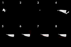 Paper_ Toss_ Sequence PNG image with transparent background