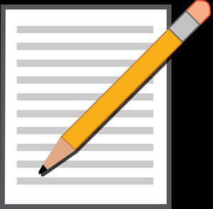 Paperand Pencil Icon PNG image with transparent background