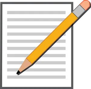 Paperand Pencil Icon PNG Image