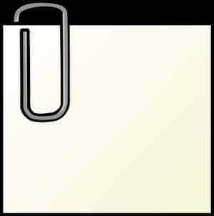 Paperclipon Blank Page PNG image with transparent background