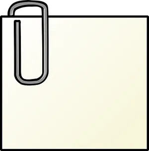 Paperclipon Blank Page PNG Image