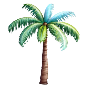 Paradise Palm Tree Emoji Png Xnr PNG Image