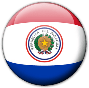 Paraguay National Emblem Button Design PNG image with transparent background