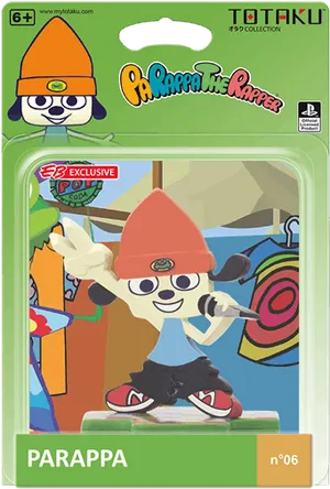 Parappa The Rapper Figure Packaging PNG Image